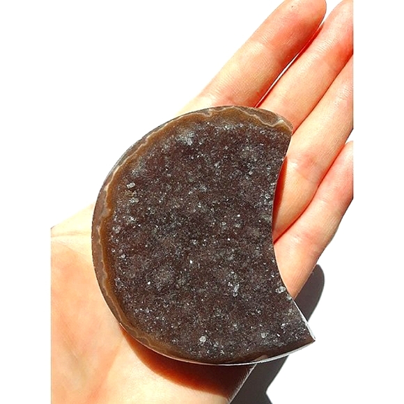 Burgundy Rainbow Amethyst Moon - Picture 1 of 6